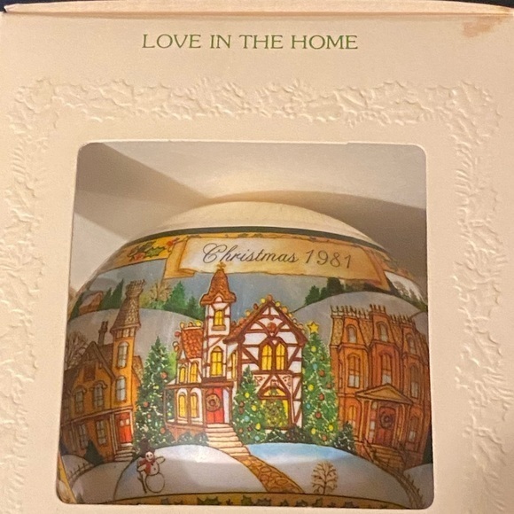 Hallmark Other - Vintage 1981 unbreakable Satin "Love In the Home" Hallmark Ornament.